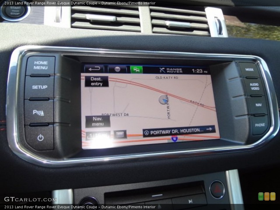 Dynamic Ebony/Pimento Interior Navigation for the 2013 Land Rover Range Rover Evoque Dynamic Coupe #77879108