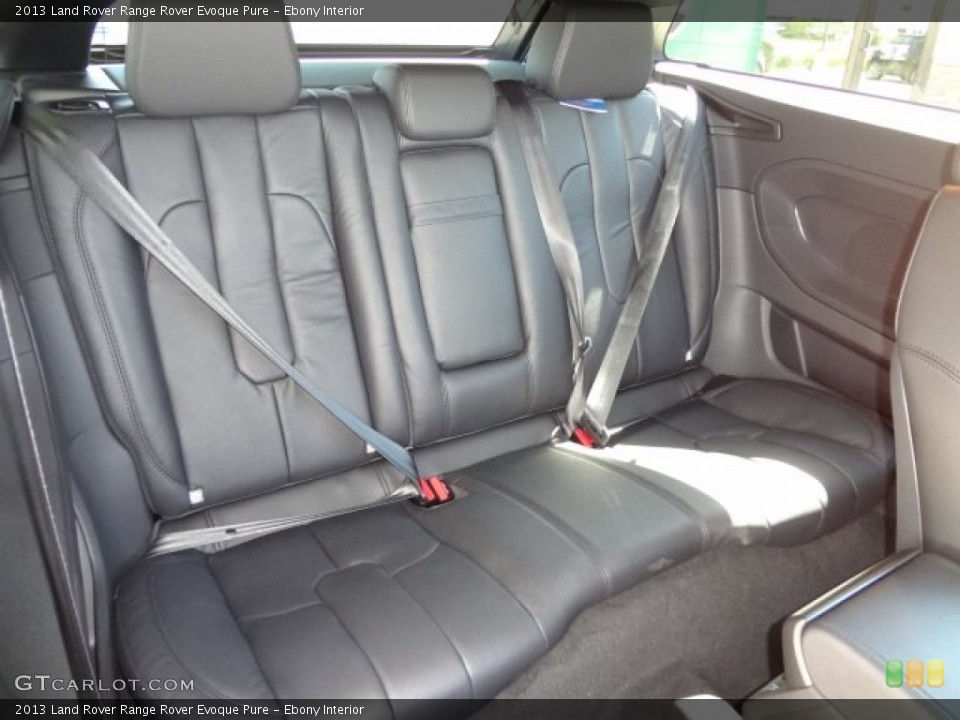 Ebony Interior Rear Seat for the 2013 Land Rover Range Rover Evoque Pure #77879388