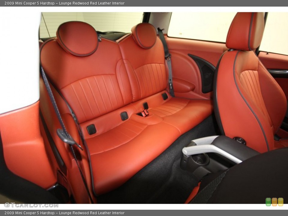 Lounge Redwood Red Leather Interior Rear Seat for the 2009 Mini Cooper S Hardtop #77879983