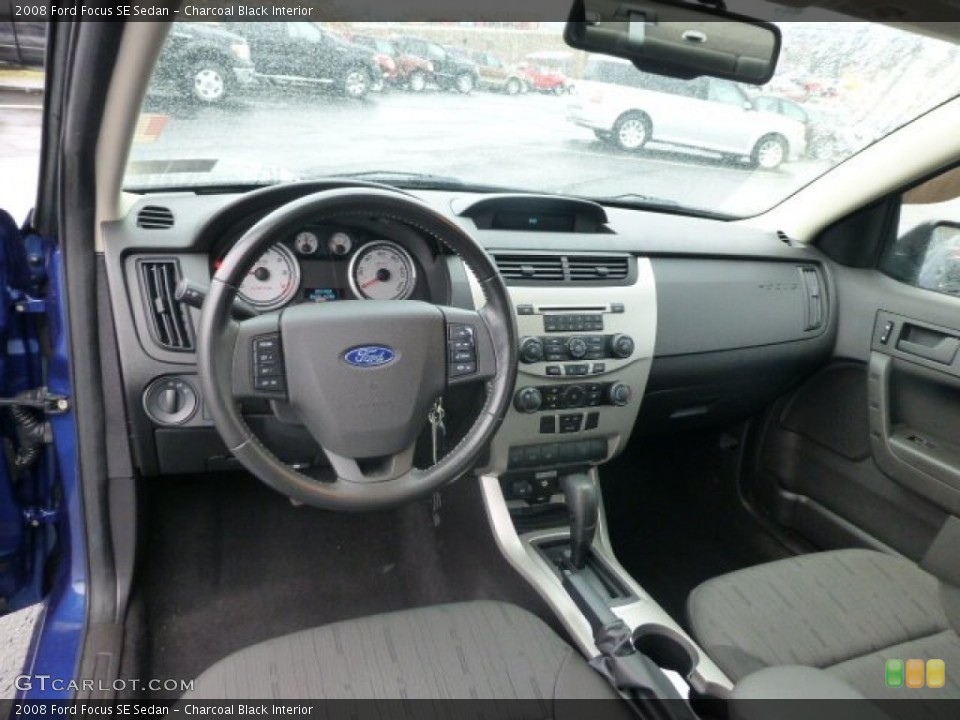 Charcoal Black Interior Prime Interior for the 2008 Ford Focus SE Sedan #77881152