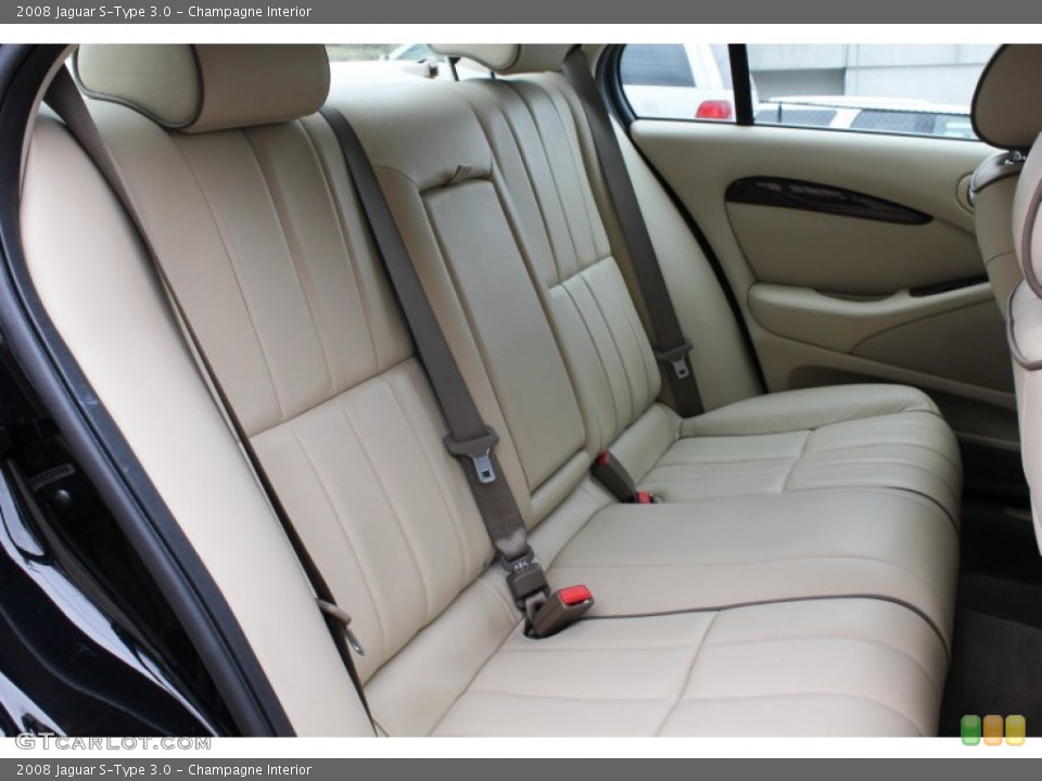 Champagne Interior Rear Seat for the 2008 Jaguar S-Type 3.0 #77881158