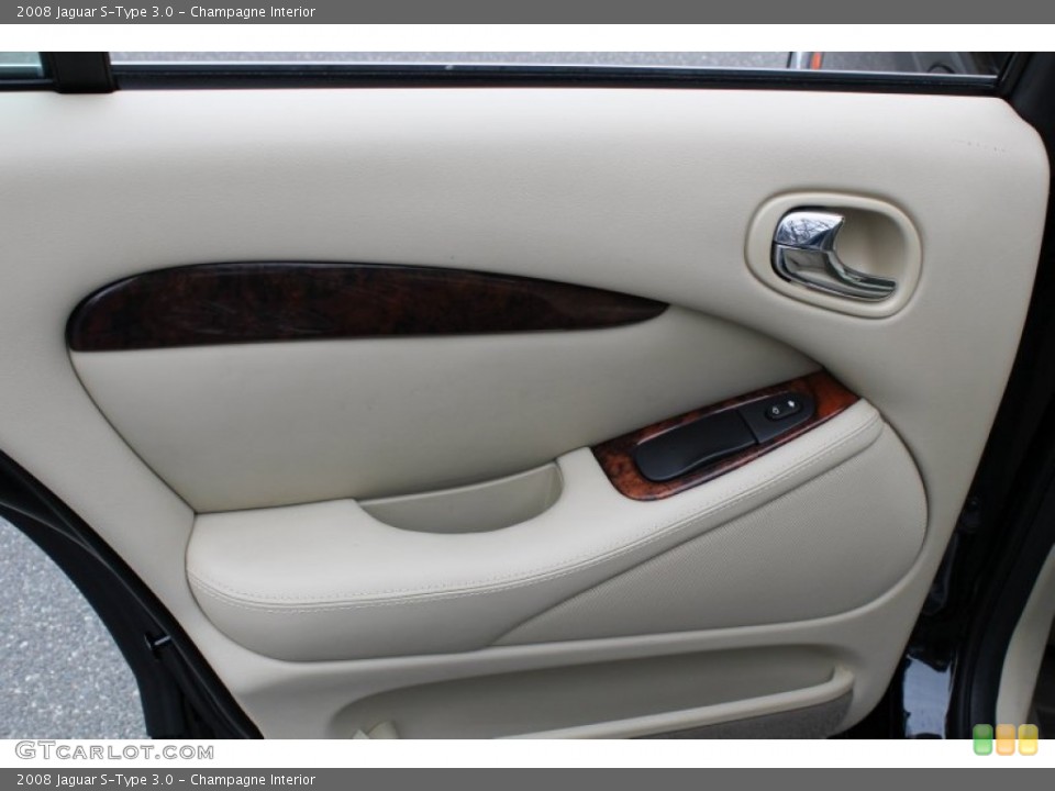 Champagne Interior Door Panel for the 2008 Jaguar S-Type 3.0 #77881212