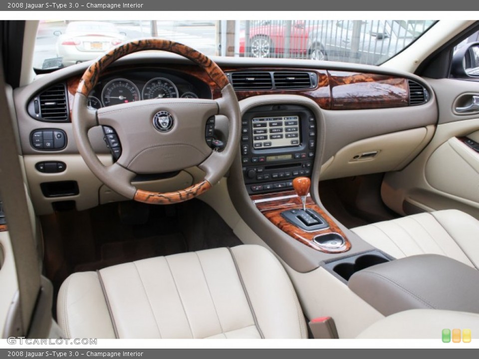 Champagne Interior Prime Interior for the 2008 Jaguar S-Type 3.0 #77881419