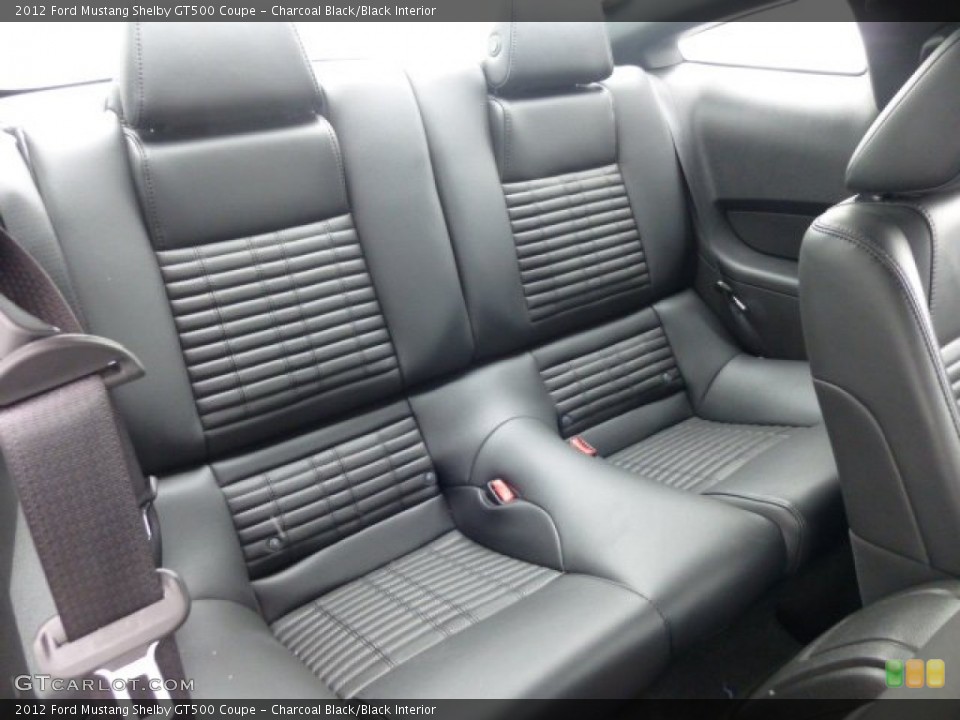 Charcoal Black/Black Interior Rear Seat for the 2012 Ford Mustang Shelby GT500 Coupe #77881608