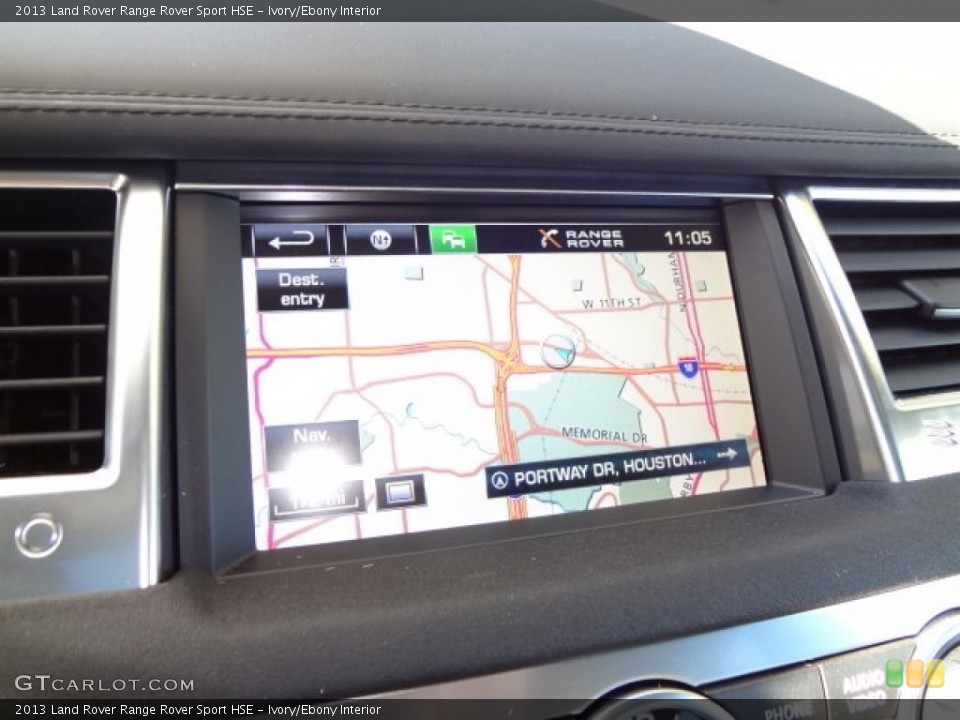 Ivory/Ebony Interior Navigation for the 2013 Land Rover Range Rover Sport HSE #77881749