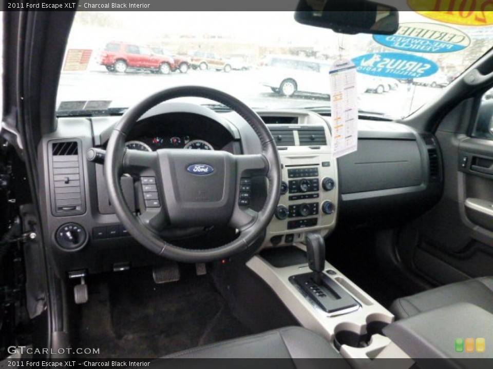 Charcoal Black Interior Prime Interior for the 2011 Ford Escape XLT #77881950