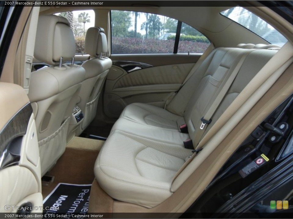 Cashmere Interior Rear Seat for the 2007 Mercedes-Benz E 550 Sedan #77884485