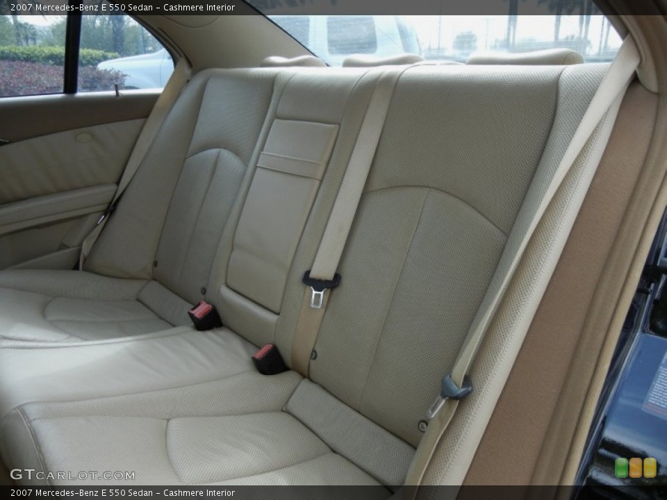 Cashmere Interior Rear Seat for the 2007 Mercedes-Benz E 550 Sedan #77884502