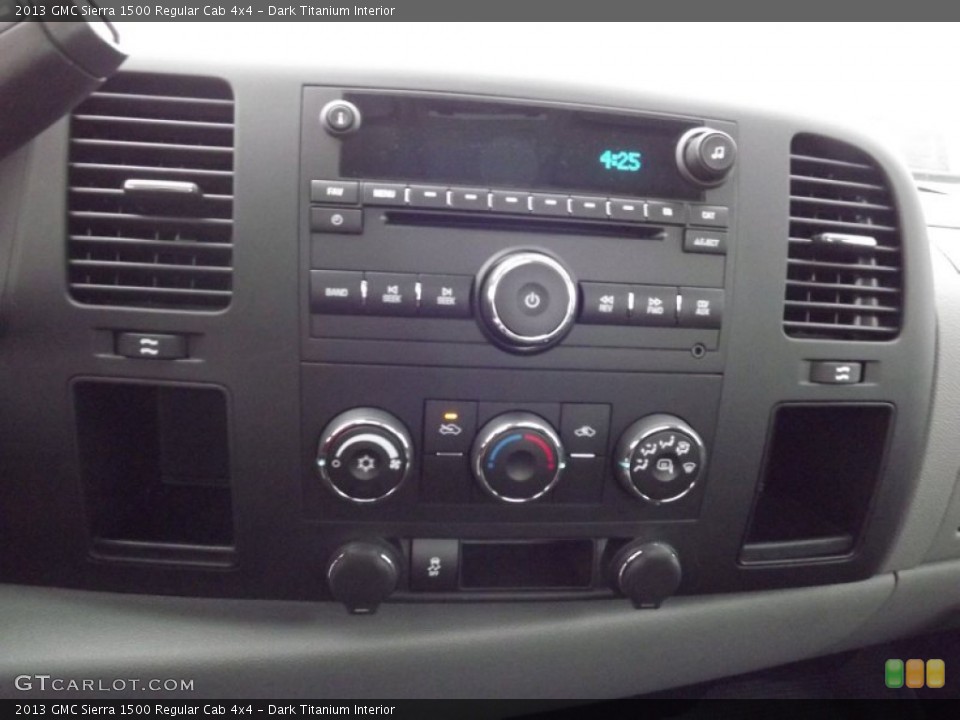 Dark Titanium Interior Controls for the 2013 GMC Sierra 1500 Regular Cab 4x4 #77884774