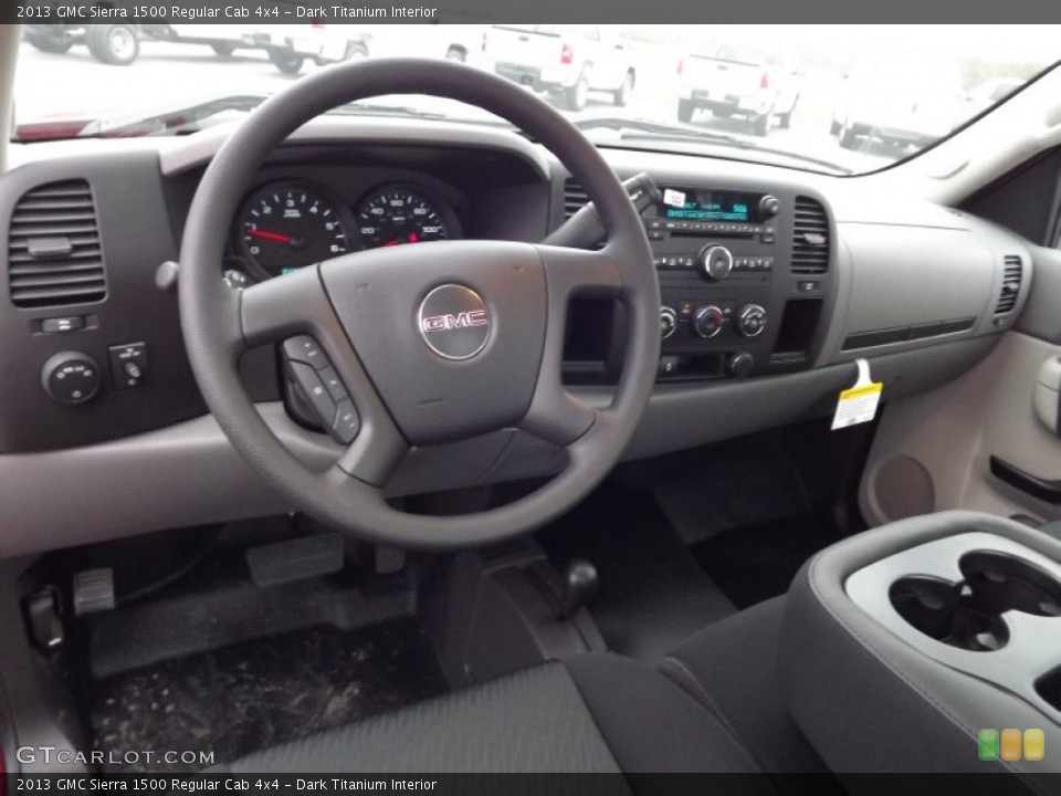 Dark Titanium Interior Dashboard for the 2013 GMC Sierra 1500 Regular Cab 4x4 #77885352