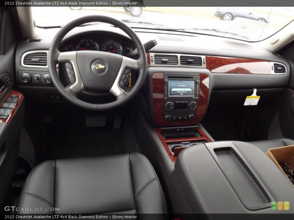 Ebony Interior Prime Interior for the 2013 Chevrolet Avalanche LTZ 4x4 Black Diamond Edition #77886973