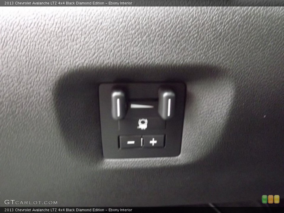 Ebony Interior Controls for the 2013 Chevrolet Avalanche LTZ 4x4 Black Diamond Edition #77887071