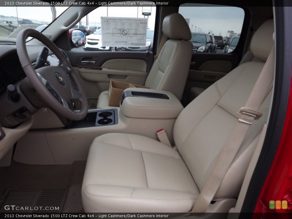 Light Cashmere/Dark Cashmere Interior Photo for the 2013 Chevrolet Silverado 1500 LTZ Crew Cab 4x4 #77887425