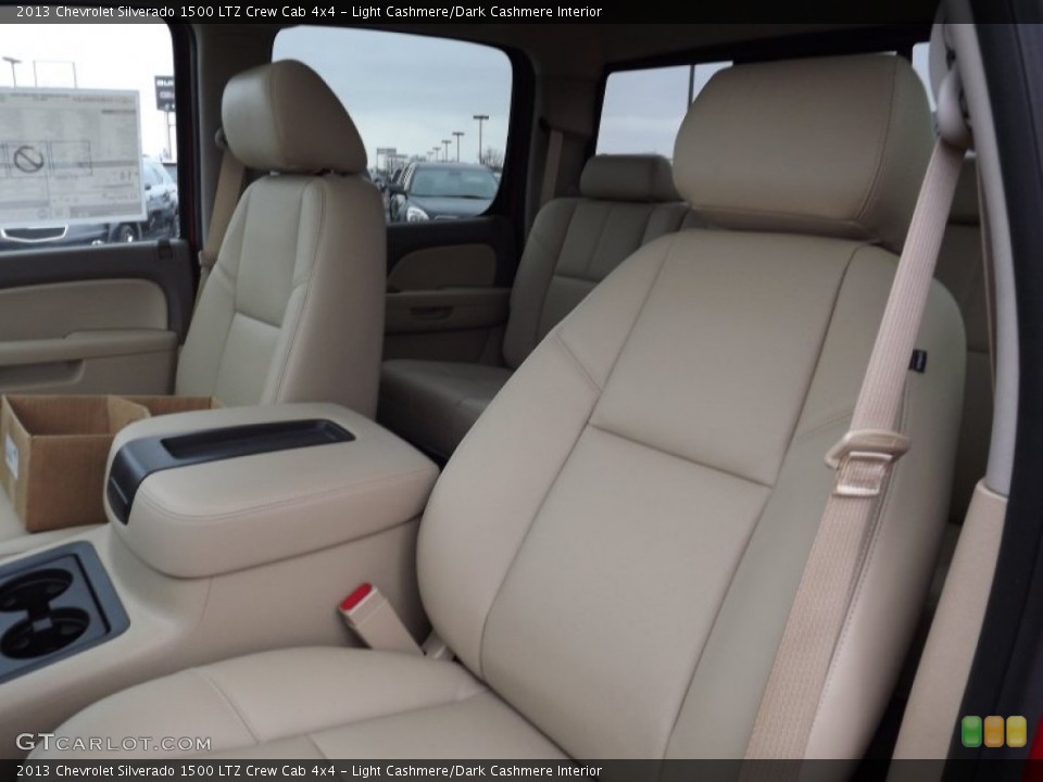 Light Cashmere/Dark Cashmere Interior Front Seat for the 2013 Chevrolet Silverado 1500 LTZ Crew Cab 4x4 #77887437