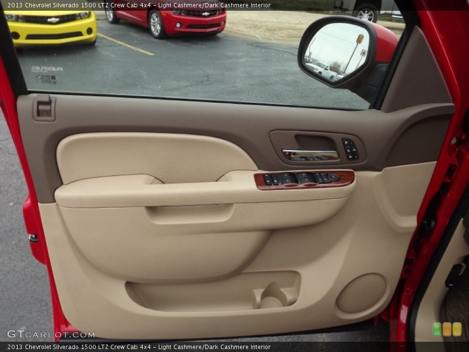 Light Cashmere/Dark Cashmere Interior Door Panel for the 2013 Chevrolet Silverado 1500 LTZ Crew Cab 4x4 #77887448