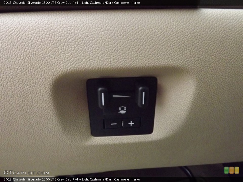 Light Cashmere/Dark Cashmere Interior Controls for the 2013 Chevrolet Silverado 1500 LTZ Crew Cab 4x4 #77887485