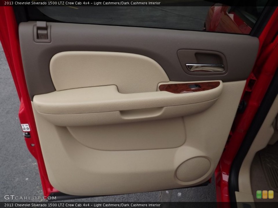 Light Cashmere/Dark Cashmere Interior Door Panel for the 2013 Chevrolet Silverado 1500 LTZ Crew Cab 4x4 #77887527