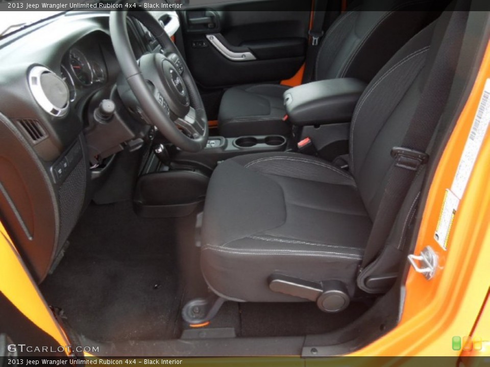 Black Interior Photo for the 2013 Jeep Wrangler Unlimited Rubicon 4x4 #77887572