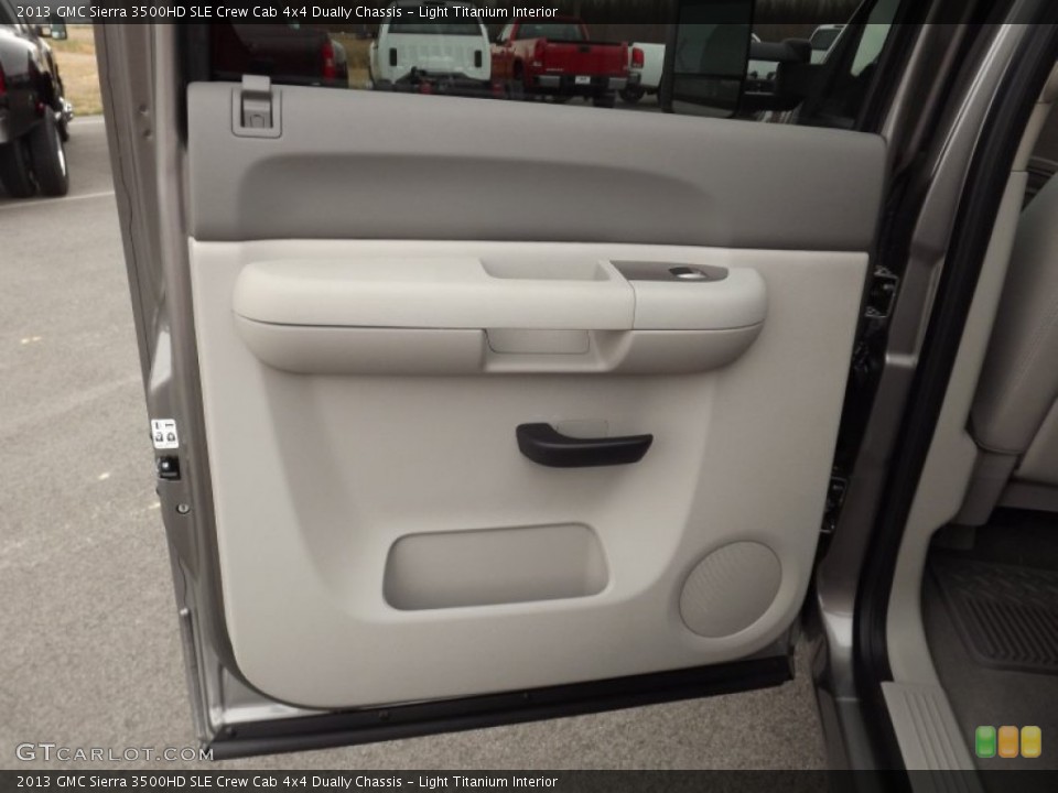 Light Titanium Interior Door Panel for the 2013 GMC Sierra 3500HD SLE Crew Cab 4x4 Dually Chassis #77887875