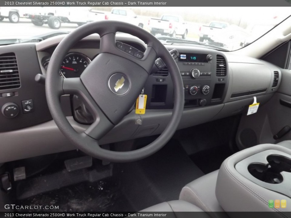 Dark Titanium Interior Dashboard for the 2013 Chevrolet Silverado 2500HD Work Truck Regular Cab Chassis #77888038