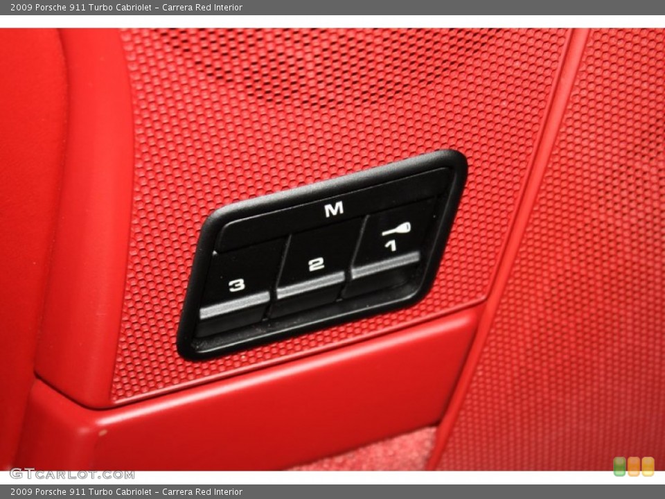 Carrera Red Interior Controls for the 2009 Porsche 911 Turbo Cabriolet #77888068