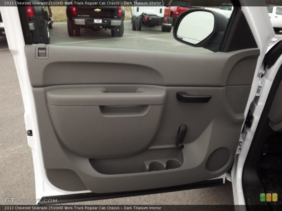 Dark Titanium Interior Door Panel for the 2013 Chevrolet Silverado 2500HD Work Truck Regular Cab Chassis #77888073