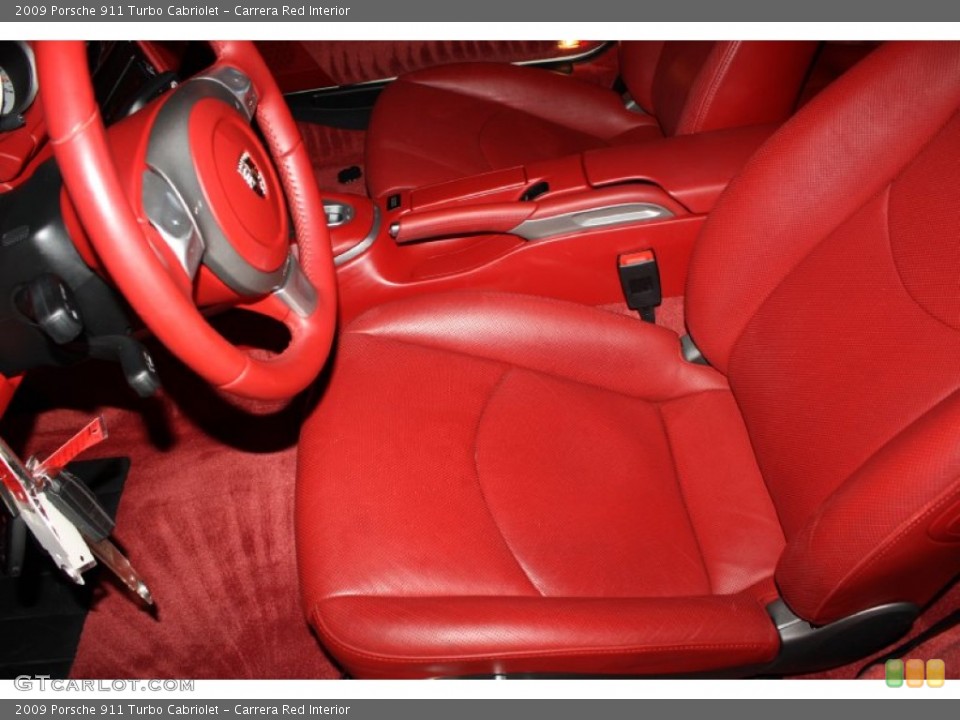 Carrera Red Interior Photo for the 2009 Porsche 911 Turbo Cabriolet #77888082