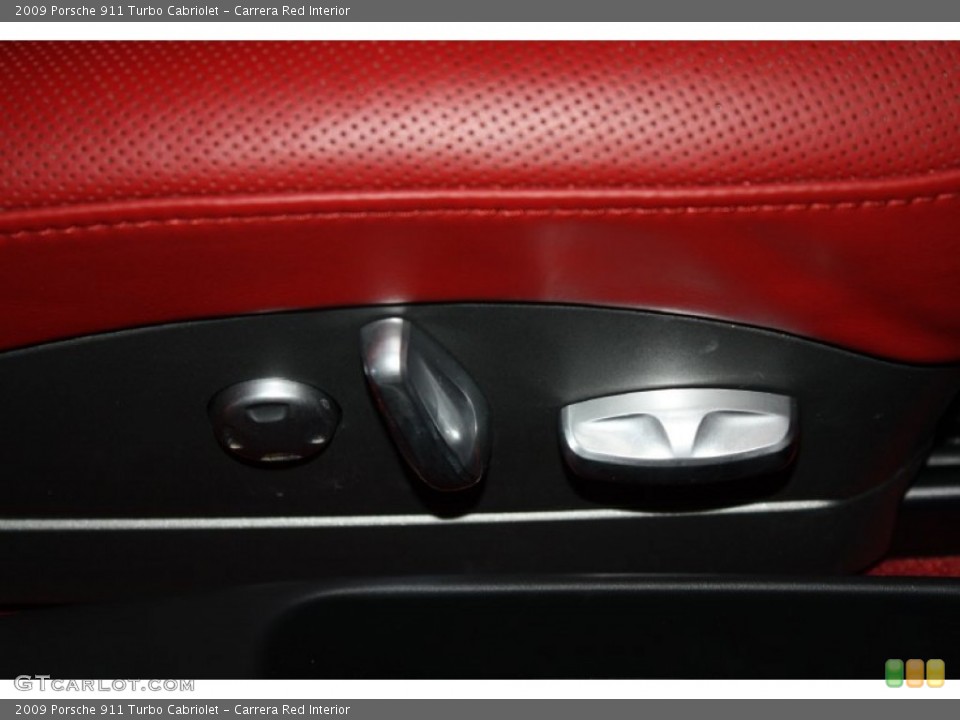 Carrera Red Interior Controls for the 2009 Porsche 911 Turbo Cabriolet #77888271