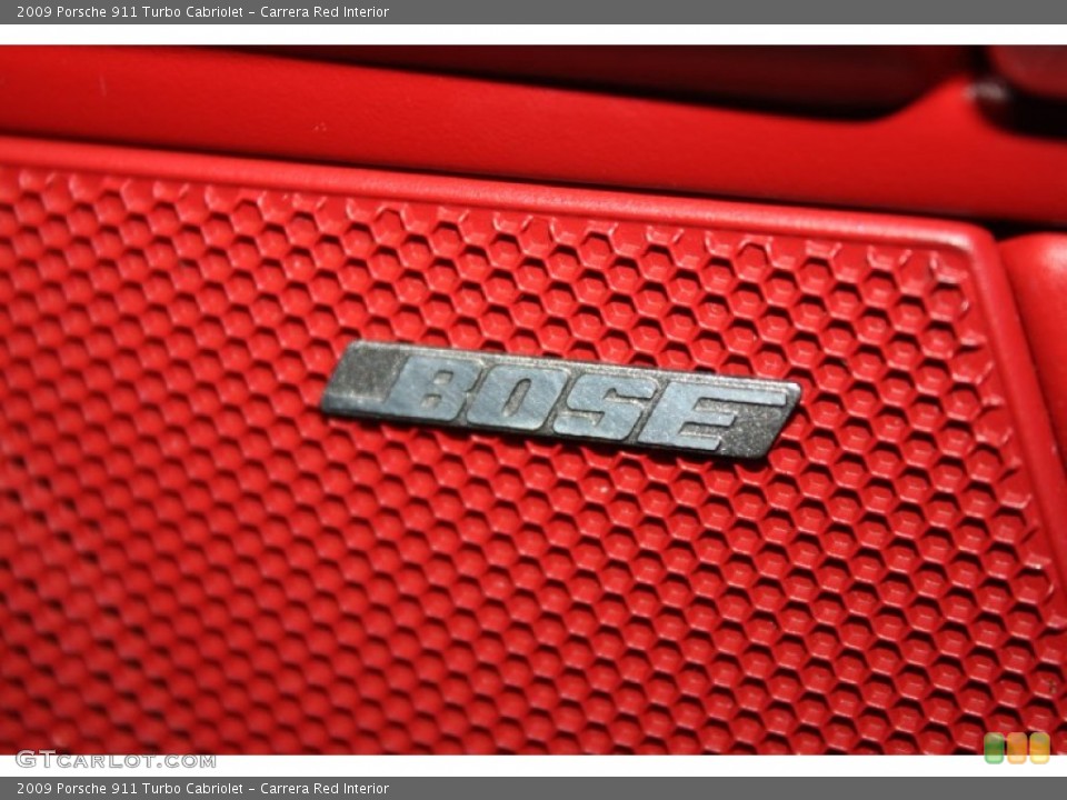 Carrera Red Interior Audio System for the 2009 Porsche 911 Turbo Cabriolet #77888295