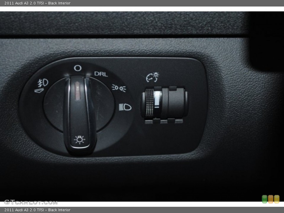 Black Interior Controls for the 2011 Audi A3 2.0 TFSI #77889603