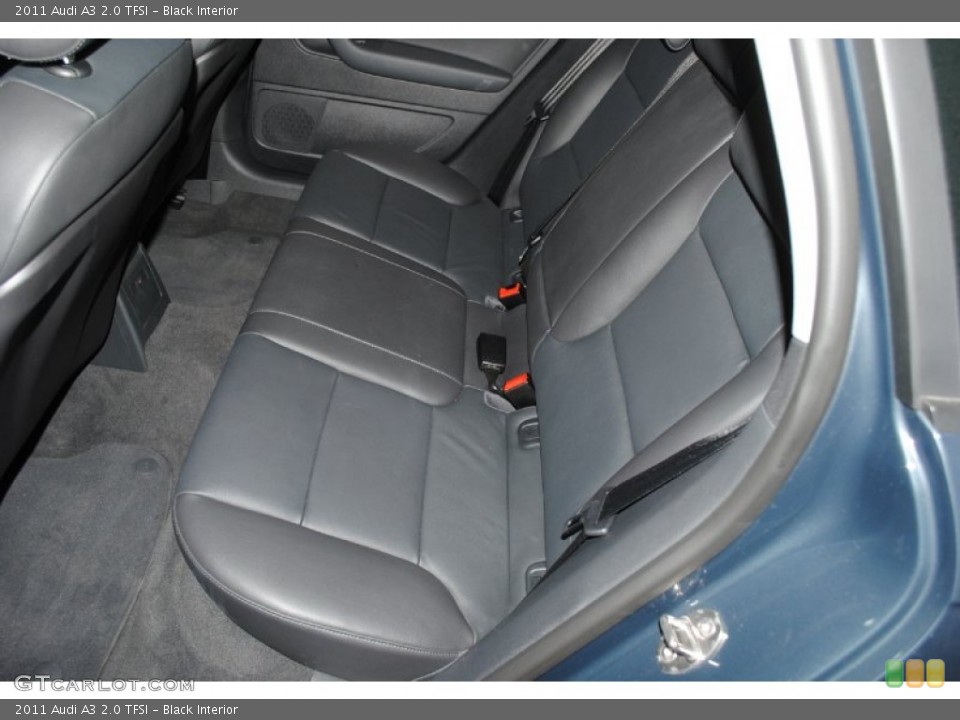 Black Interior Rear Seat for the 2011 Audi A3 2.0 TFSI #77889627