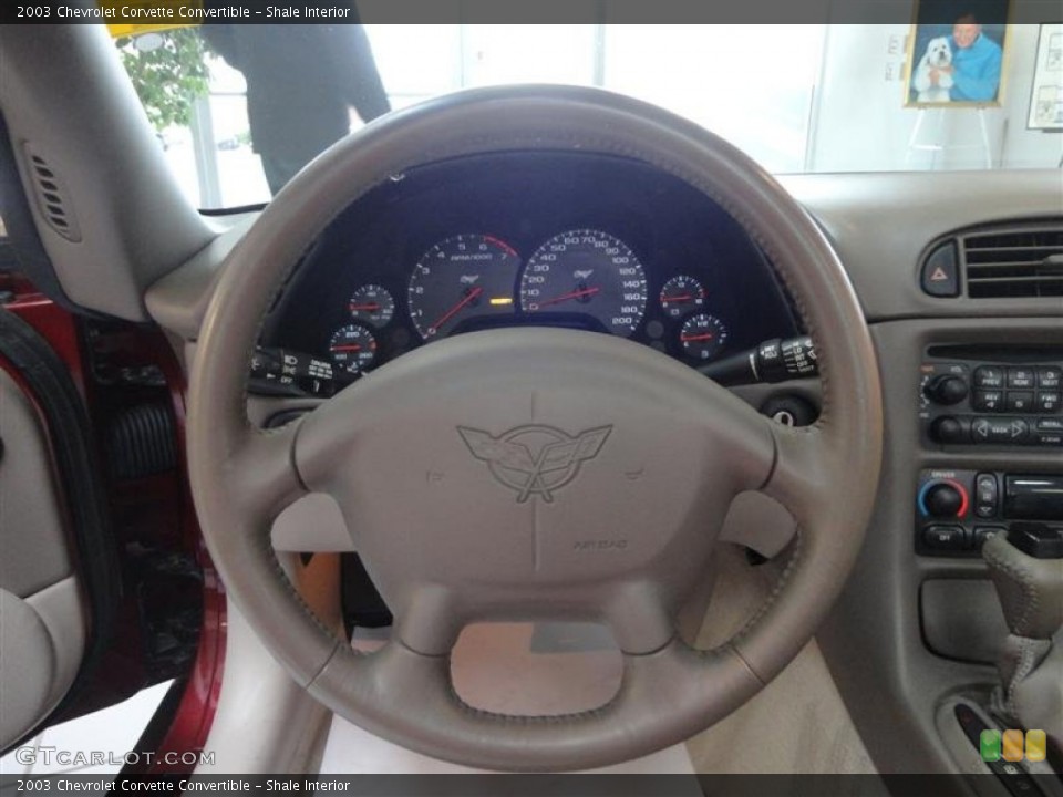 Shale Interior Steering Wheel for the 2003 Chevrolet Corvette Convertible #77890395