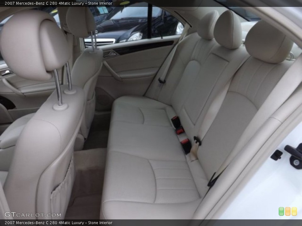 Stone Interior Rear Seat for the 2007 Mercedes-Benz C 280 4Matic Luxury #77893453