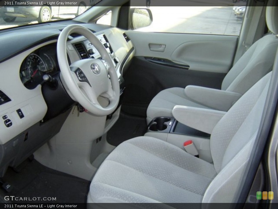 Light Gray Interior Prime Interior for the 2011 Toyota Sienna LE #77893584