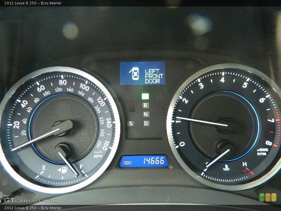 Ecru Interior Gauges for the 2012 Lexus IS 250 #77893750