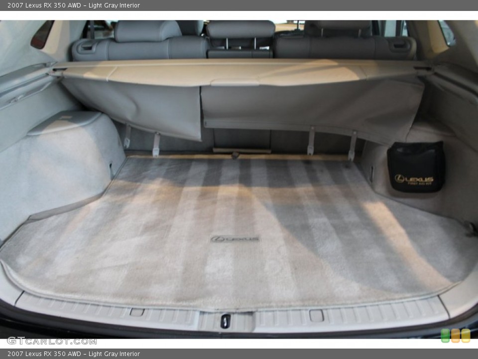 Light Gray Interior Trunk for the 2007 Lexus RX 350 AWD #77894968