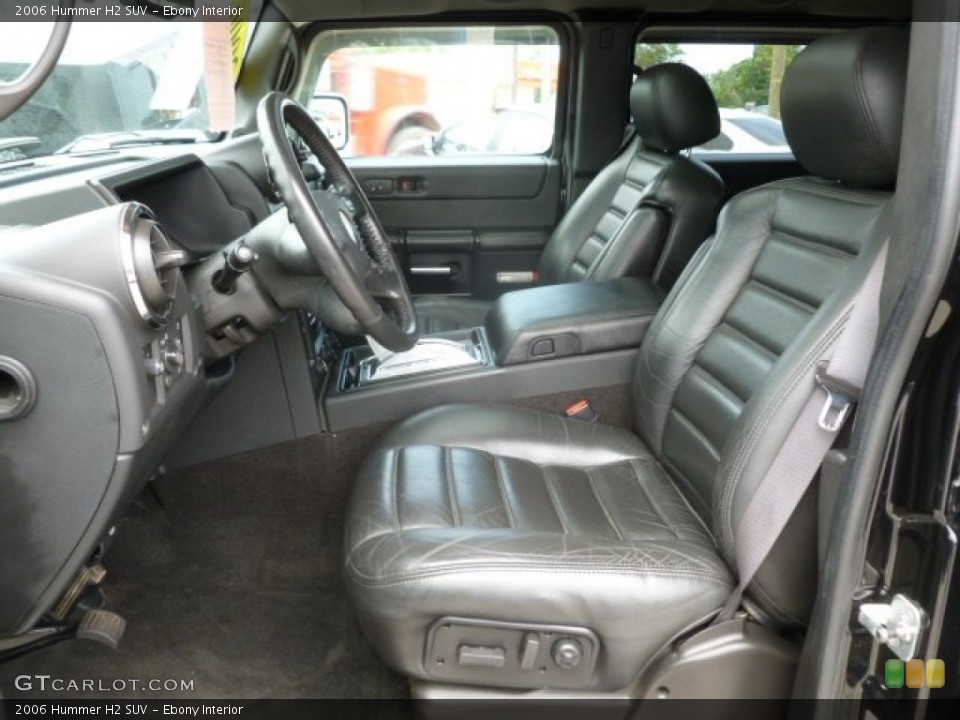 Ebony Interior Photo for the 2006 Hummer H2 SUV #77895061