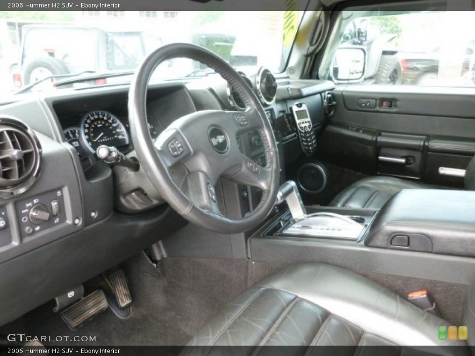 Ebony Interior Photo for the 2006 Hummer H2 SUV #77895080