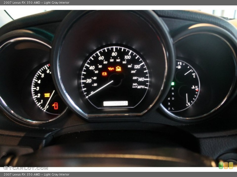 Light Gray Interior Gauges for the 2007 Lexus RX 350 AWD #77895164