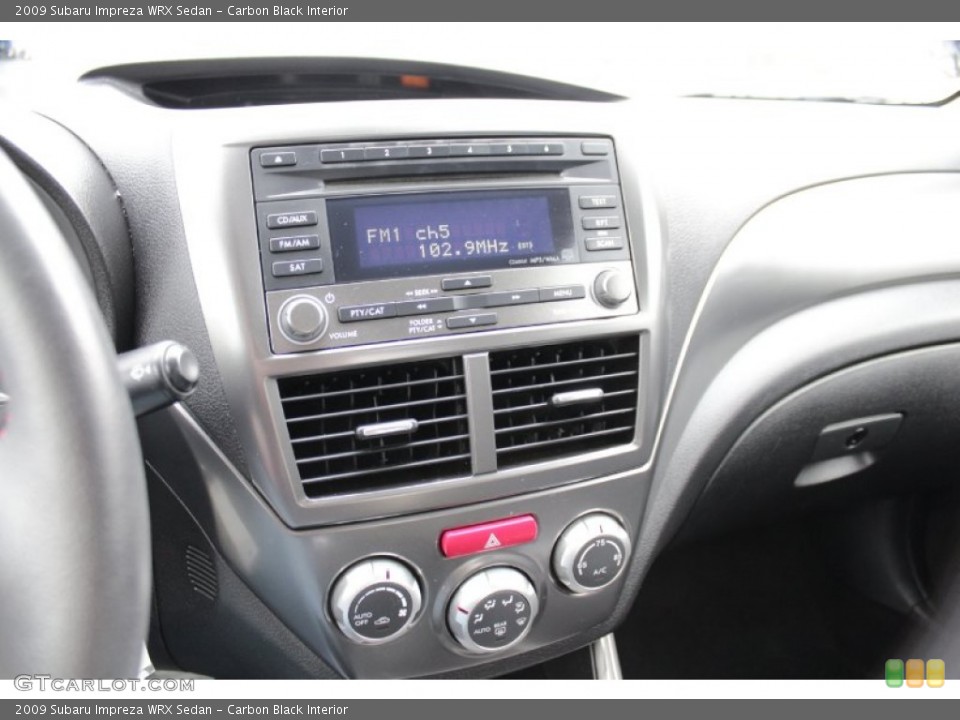 Carbon Black Interior Controls for the 2009 Subaru Impreza WRX Sedan #77895999
