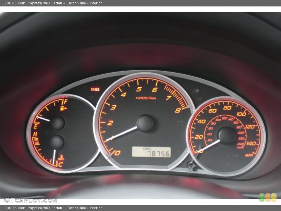 Carbon Black Interior Gauges for the 2009 Subaru Impreza WRX Sedan #77896021