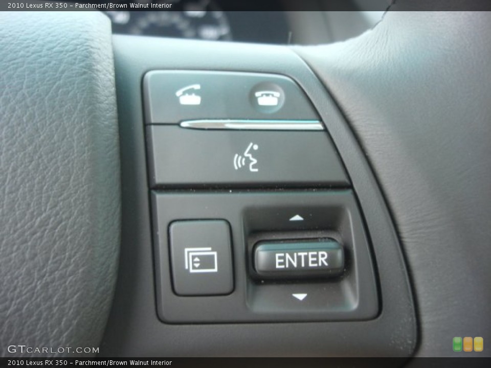 Parchment/Brown Walnut Interior Controls for the 2010 Lexus RX 350 #77896296