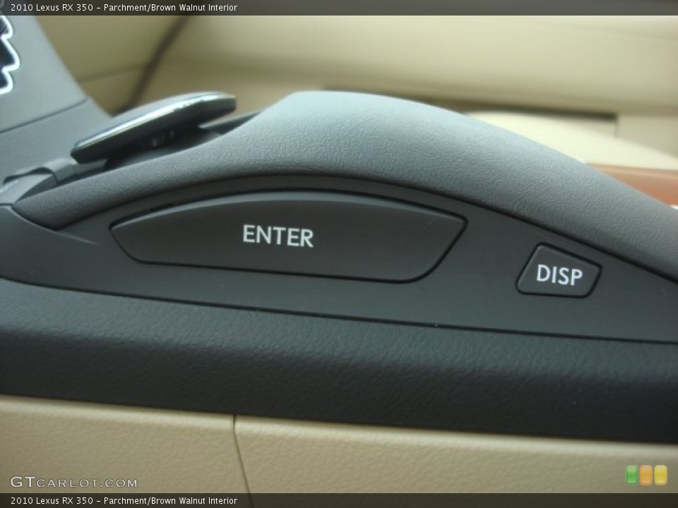 Parchment/Brown Walnut Interior Controls for the 2010 Lexus RX 350 #77896453
