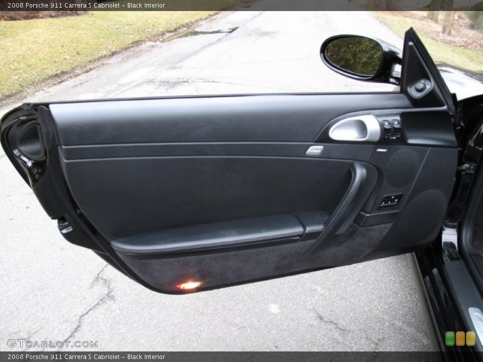 Black Interior Door Panel for the 2008 Porsche 911 Carrera S Cabriolet #77899831