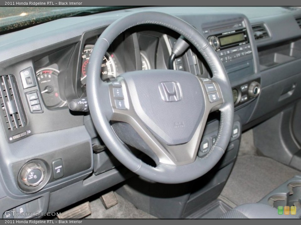Black Interior Steering Wheel for the 2011 Honda Ridgeline RTL #77900128