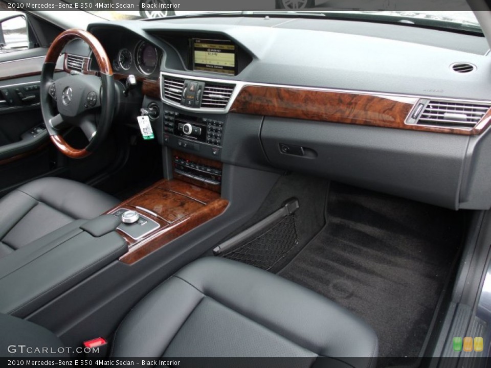 Black Interior Dashboard for the 2010 Mercedes-Benz E 350 4Matic Sedan #77900159