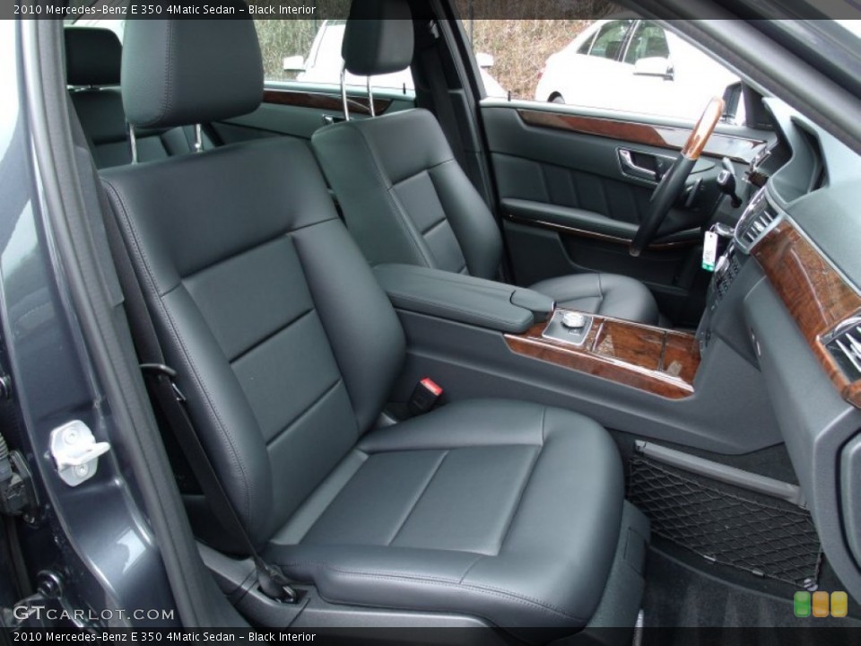 Black Interior Front Seat for the 2010 Mercedes-Benz E 350 4Matic Sedan #77900184
