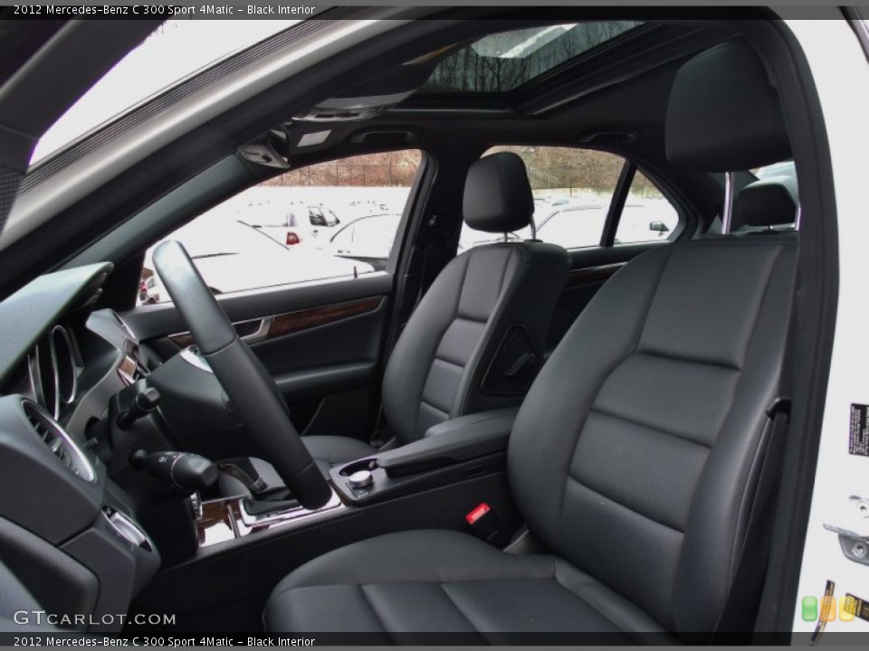 Black Interior Front Seat for the 2012 Mercedes-Benz C 300 Sport 4Matic #77900630