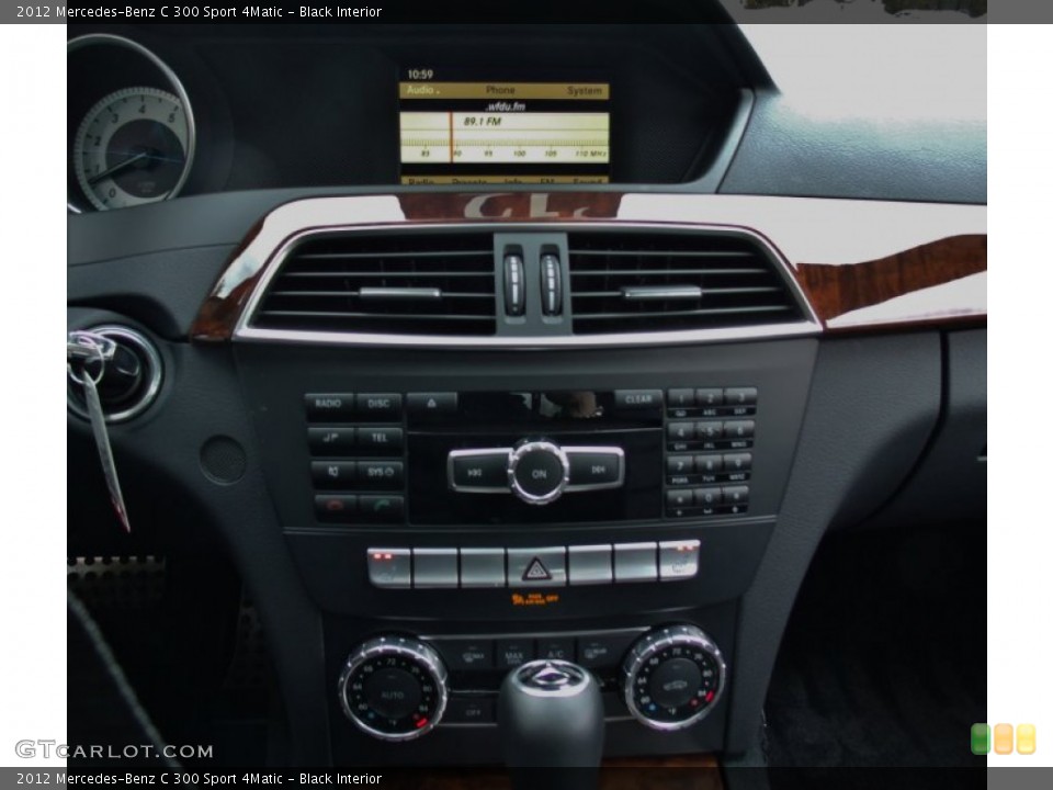 Black Interior Controls for the 2012 Mercedes-Benz C 300 Sport 4Matic #77900647