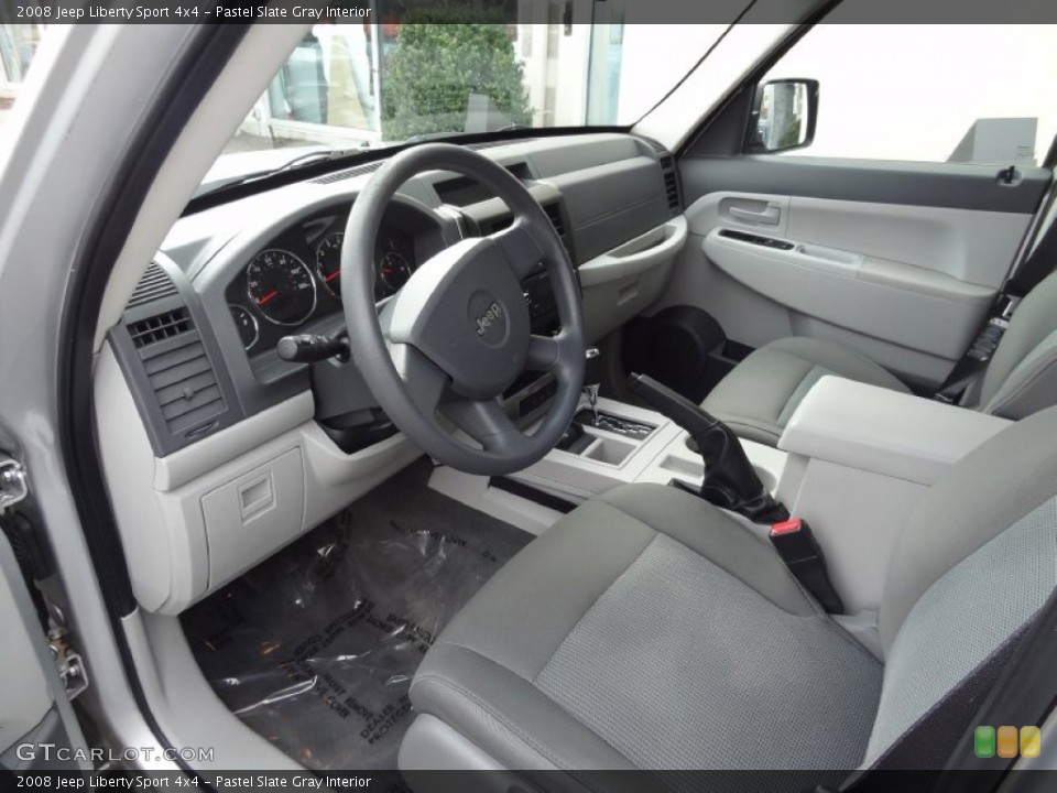 Pastel Slate Gray Interior Prime Interior for the 2008 Jeep Liberty Sport 4x4 #77900773